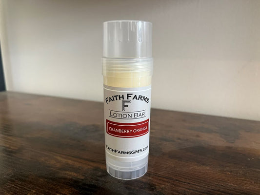 Cranberry Orange Lotion Bar - Faith Farms Goat Milk Soap