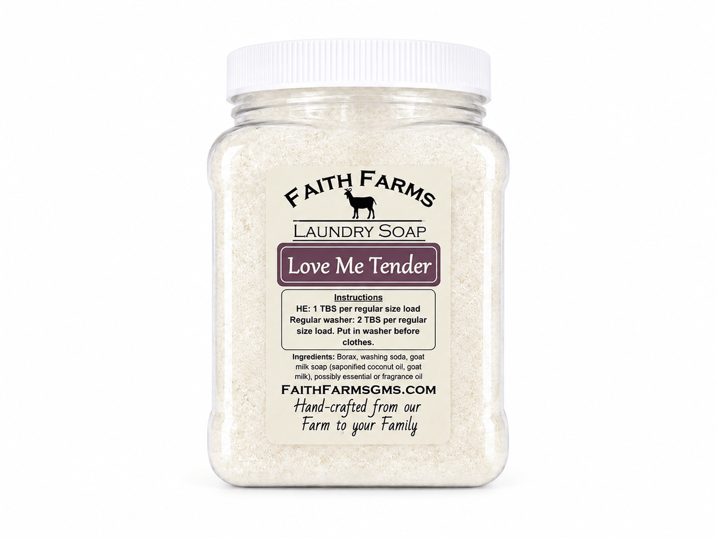 Customized Laundry Soap - Faith Farms Goat Milk Soap