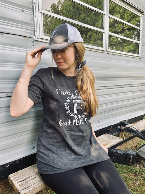 Faith Farms Floral Wreath - Women's Short Sleeve Shirt - Faith Farms Goat Milk Soap