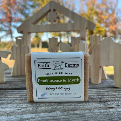 Frankincense & Myrrh Goat Milk Soap - Faith Farms Goat Milk Soap