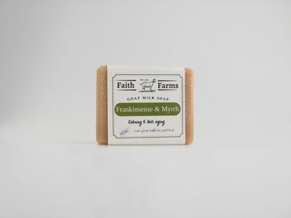 Frankincense & Myrrh Goat Milk Soap - Faith Farms Goat Milk Soap