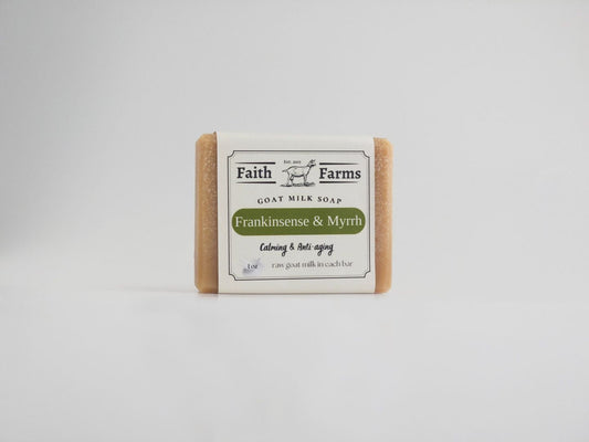 Frankincense & Myrrh Goat Milk Soap - Faith Farms Goat Milk Soap