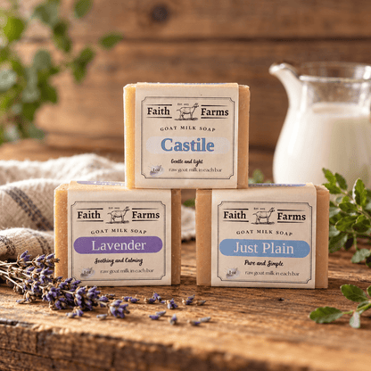 Gentle 3 Pack - Faith Farms Goat Milk Soap