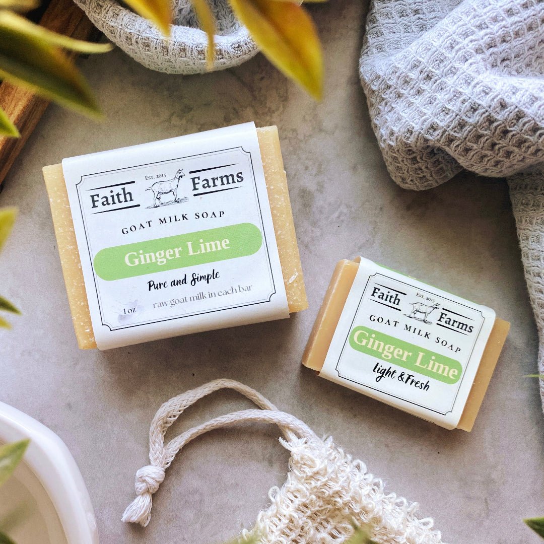 Ginger Lime Goat Milk Soap - Faith Farms Goat Milk Soap