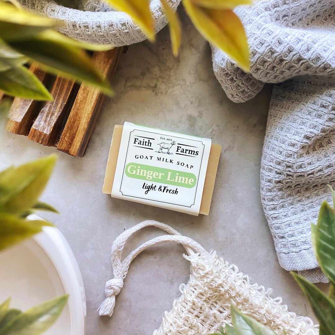 Ginger Lime Goat Milk Soap - Faith Farms Goat Milk Soap