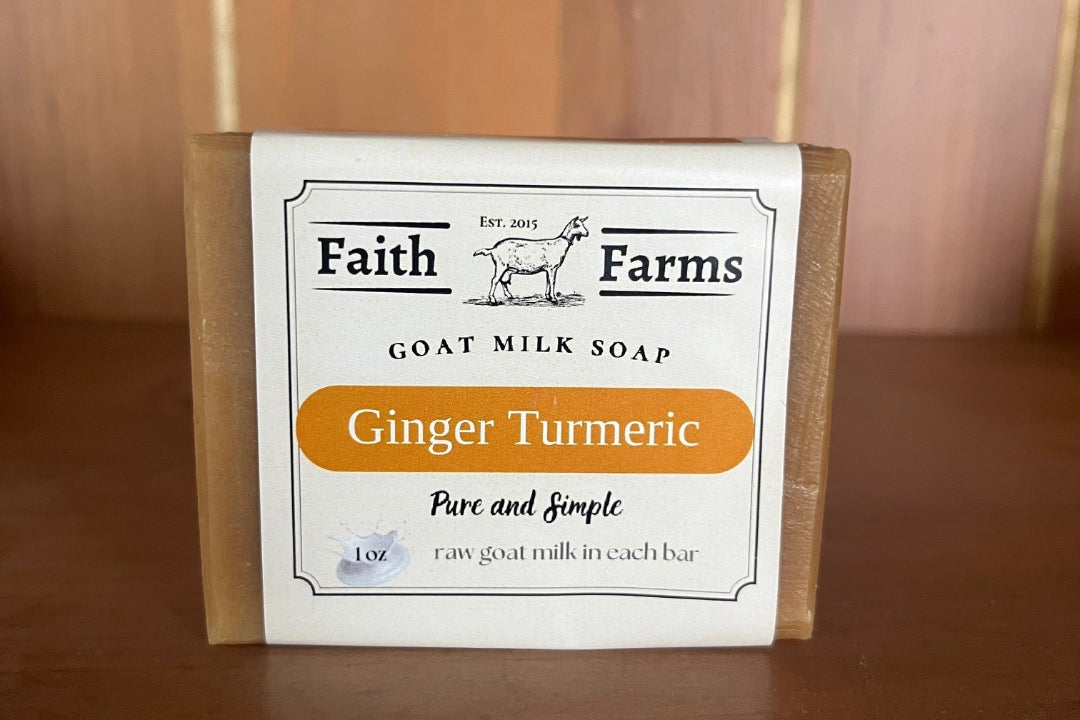 Ginger Turmeric Goat Milk soap - Faith Farms Goat Milk Soap