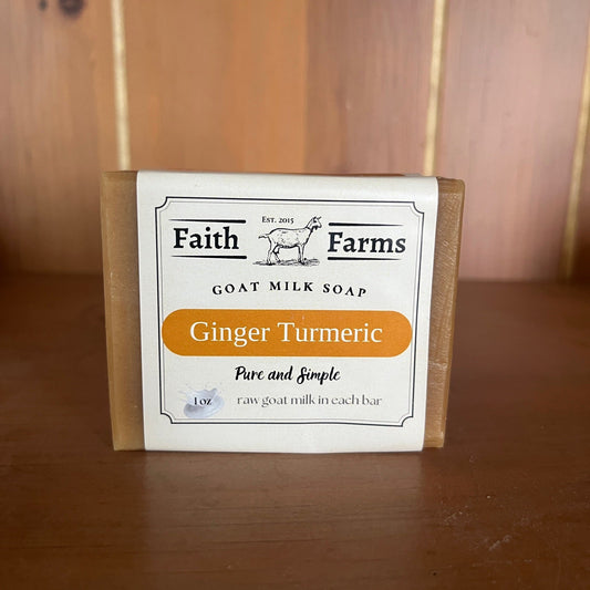 Ginger Turmeric Goat Milk soap - Faith Farms Goat Milk Soap