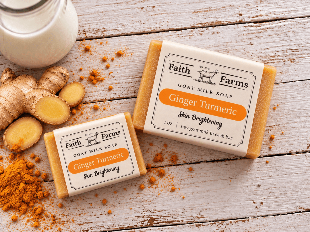 Ginger Turmeric Goat Milk Soap - Faith Farms Goat Milk Soap