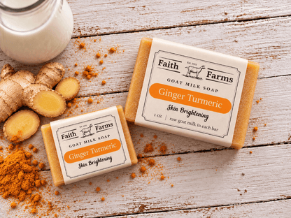 Ginger Turmeric Goat Milk Soap - Faith Farms Goat Milk Soap
