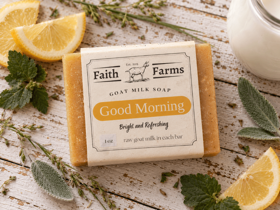 Good Morning Goat Milk Soap - Faith Farms Goat Milk Soap