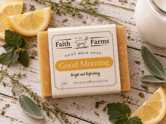 Good Morning Goat Milk Soap - Faith Farms Goat Milk Soap