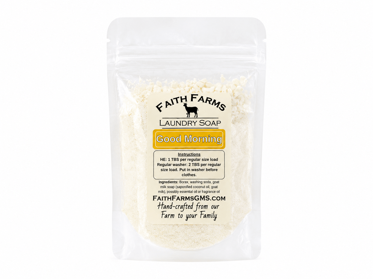 Good Morning Laundry Soap - Faith Farms Goat Milk Soap