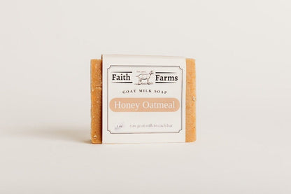 Honey Oatmeal Goat Milk Soap (Scented) - Faith Farms Goat Milk Soap