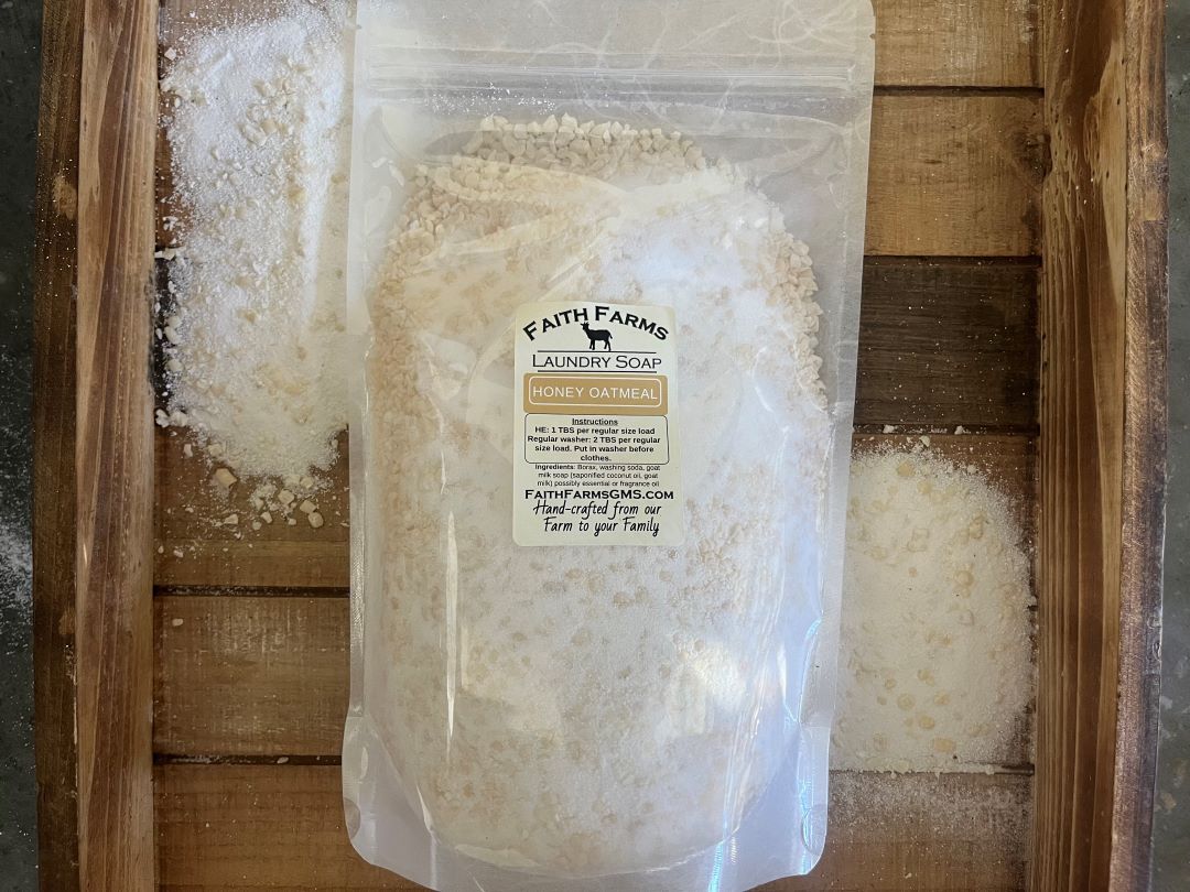 Honey Oatmeal Laundry Soap - Faith Farms Goat Milk Soap