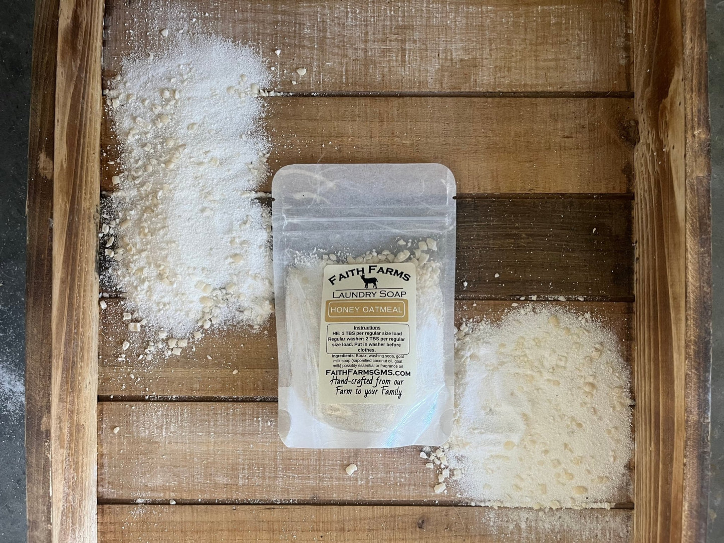 Honey Oatmeal Laundry Soap - Faith Farms Goat Milk Soap
