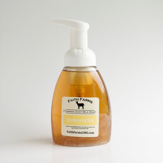 Honeysuckle Foaming Goat Milk Hand Soap - Faith Farms Goat Milk Soap