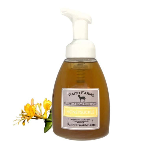 Honeysuckle Foaming Goat Milk Hand Soap - Faith Farms Goat Milk Soap