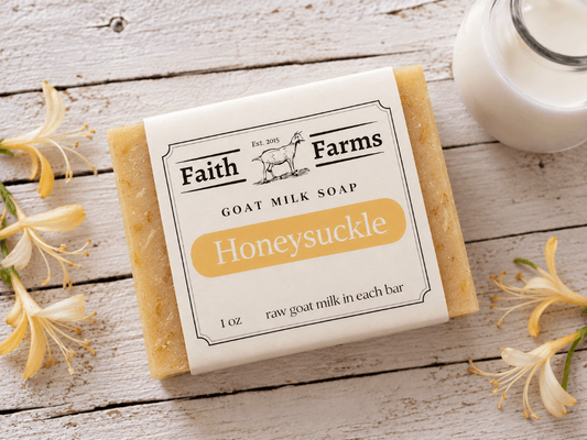 Honeysuckle Goat Milk Soap - Faith Farms Goat Milk Soap