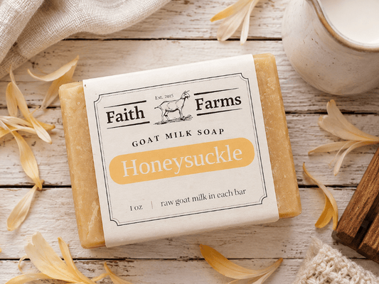 Honeysuckle Goat Milk Soap - Faith Farms Goat Milk Soap