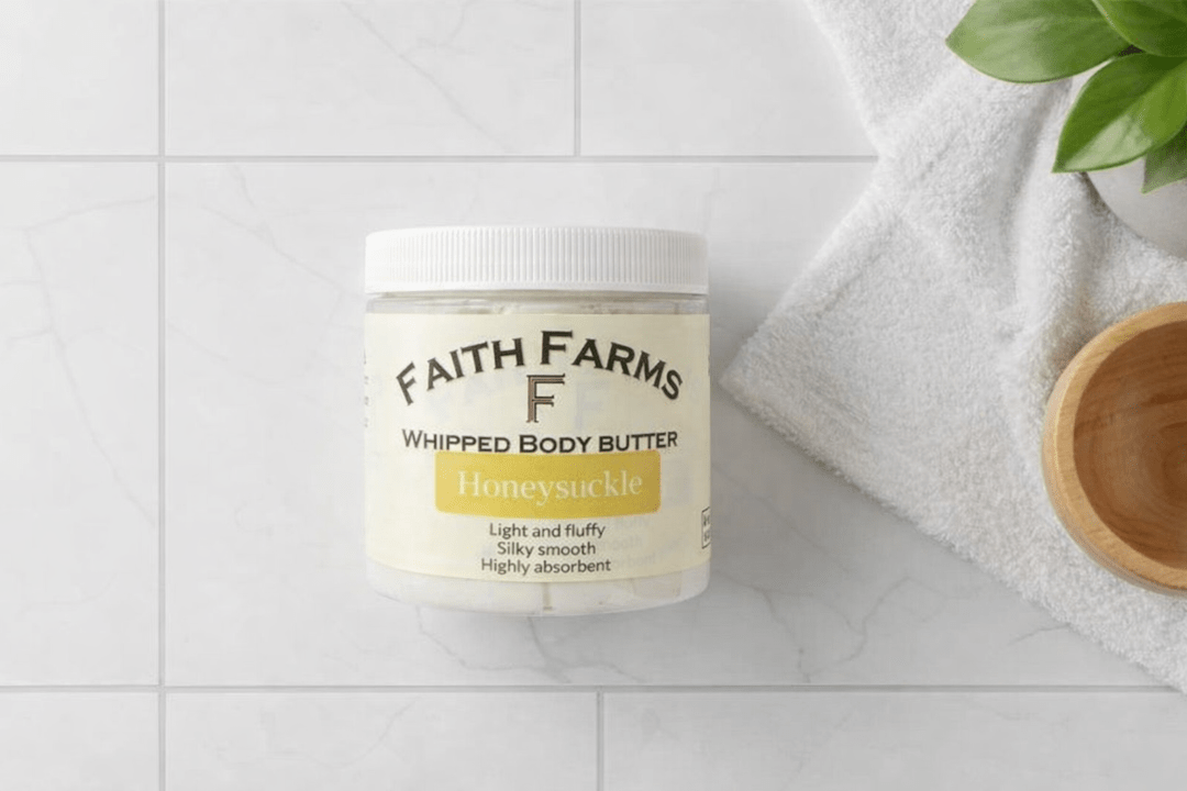 Honeysuckle Whipped Body Butter - Faith Farms Goat Milk Soap
