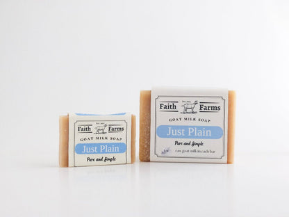 Just Plain Goat Milk Soap (Unscented) - Faith Farms Goat Milk Soap