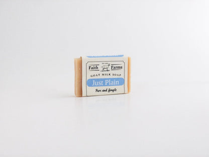 Just Plain Goat Milk Soap (Unscented) - Faith Farms Goat Milk Soap