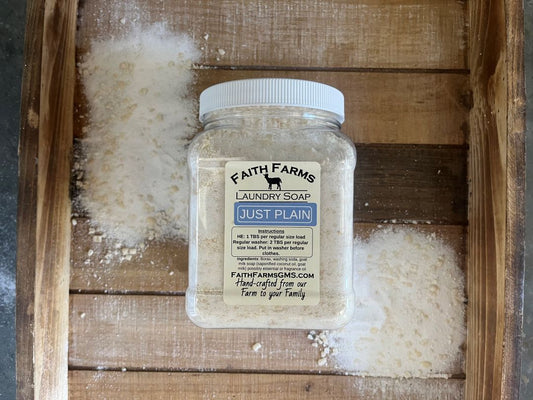 Just Plain Laundry Soap - Faith Farms Goat Milk Soap