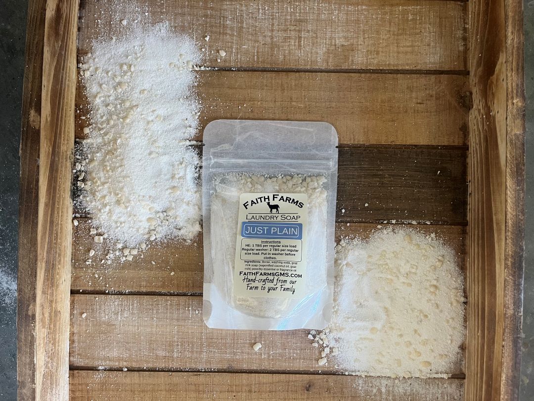 Just Plain Laundry Soap - Faith Farms Goat Milk Soap