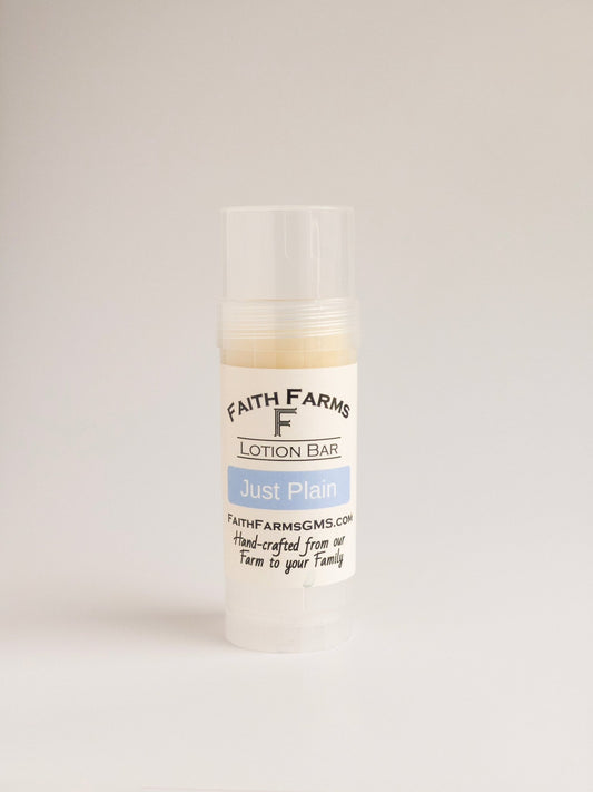 Just Plain Lotion Bar - Faith Farms Goat Milk Soap
