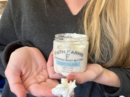 Just Plain Whipped Body Butter - Faith Farms Goat Milk Soap