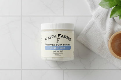 Just Plain Whipped Body Butter - Faith Farms Goat Milk Soap