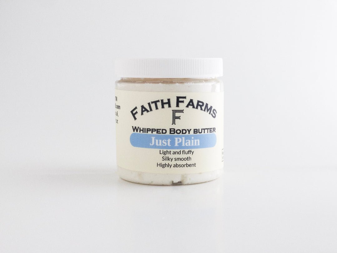 Just Plain Whipped Body Butter - Faith Farms Goat Milk Soap