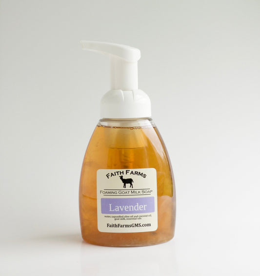 Lavender Foaming Goat Milk Hand Soap - Faith Farms Goat Milk Soap