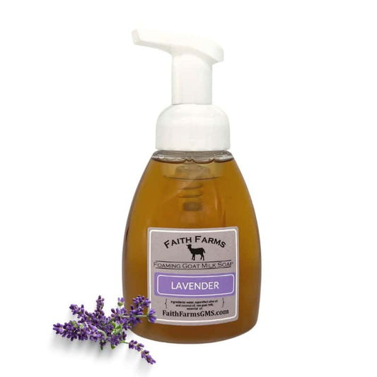 Lavender Foaming Goat Milk Hand Soap - Faith Farms Goat Milk Soap