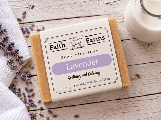 Lavender Goat Milk Soap - Faith Farms Goat Milk Soap