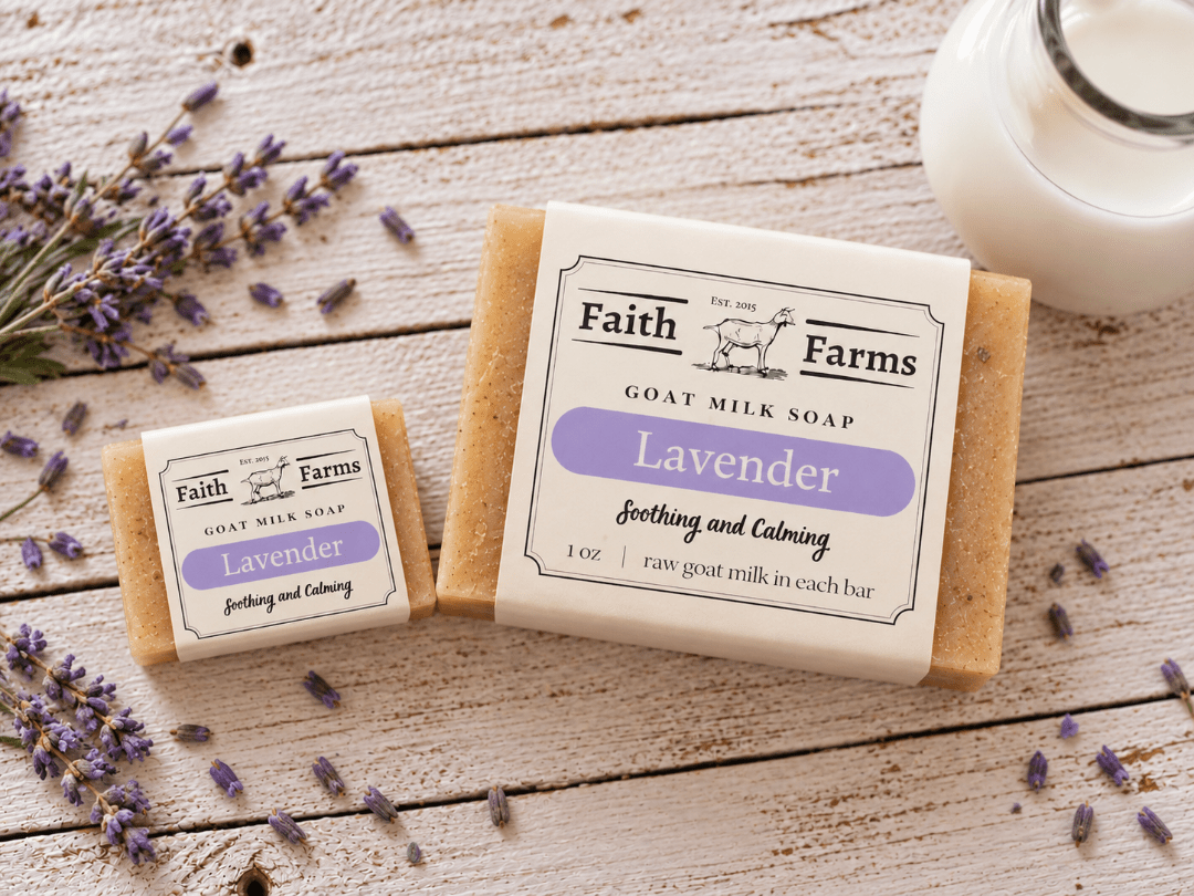 Lavender Goat Milk Soap - Faith Farms Goat Milk Soap
