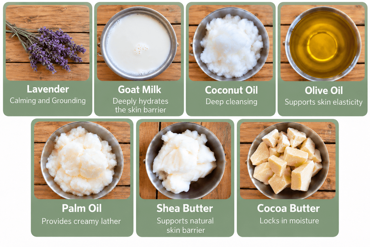 Lavender Goat Milk Soap - Faith Farms Goat Milk Soap