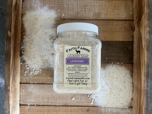 Lavender Laundry Soap - Faith Farms Goat Milk Soap