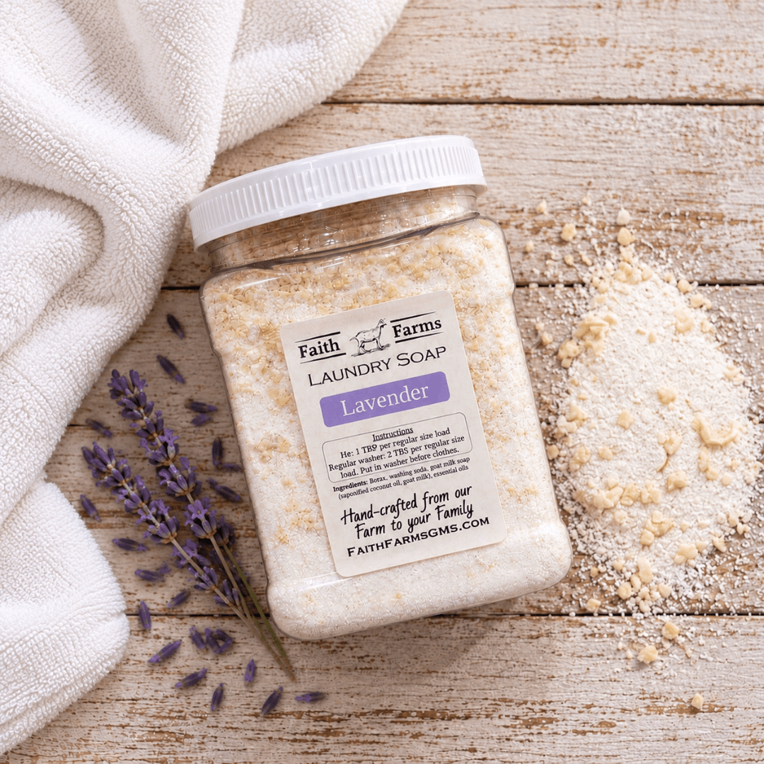 Lavender Laundry Soap - Faith Farms Goat Milk Soap