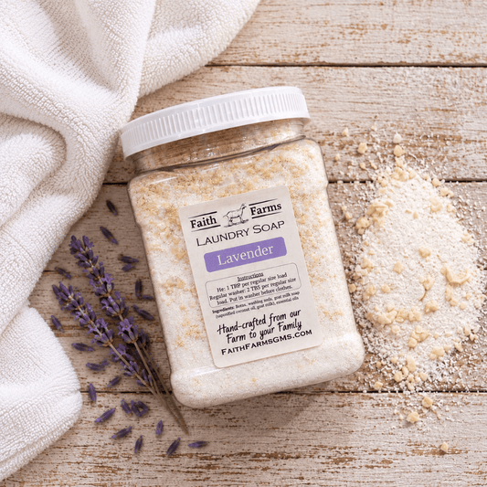 Lavender Laundry Soap - Faith Farms Goat Milk Soap
