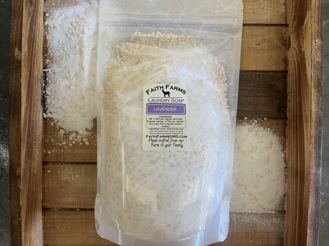 Lavender Laundry Soap - Faith Farms Goat Milk Soap