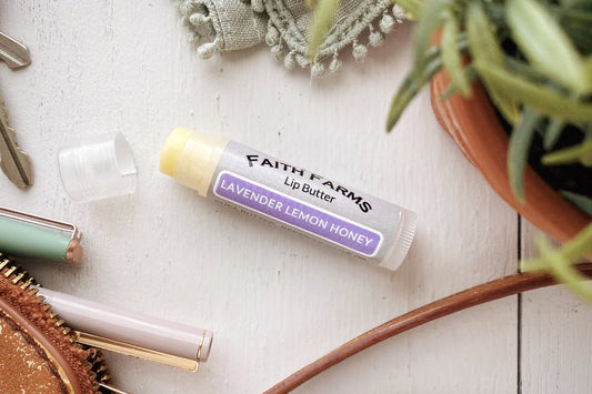 Lavender Lemon Honey Lip Butter - Faith Farms Goat Milk Soap