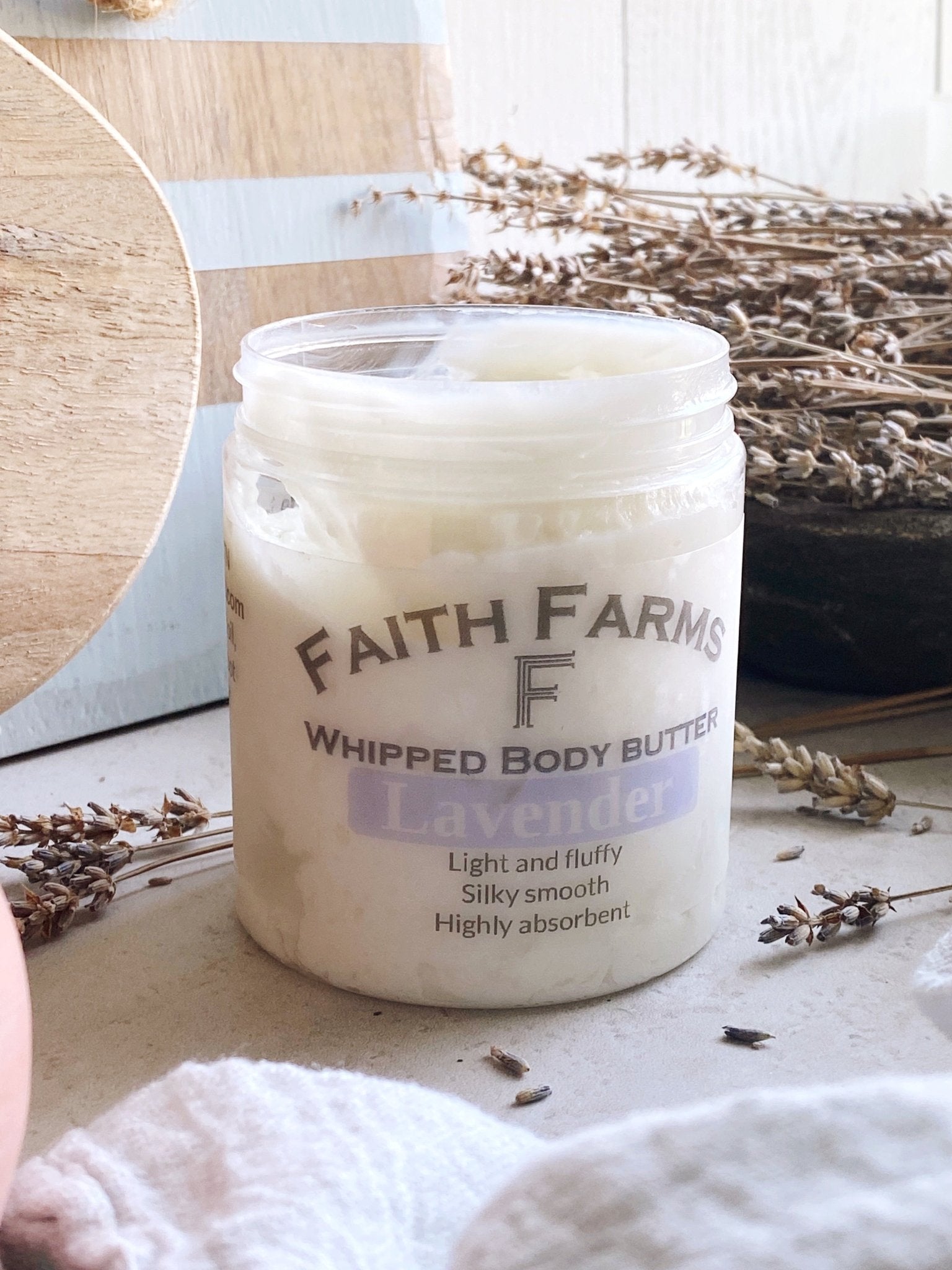 Lavender Whipped Body Butter - Faith Farms Goat Milk Soap