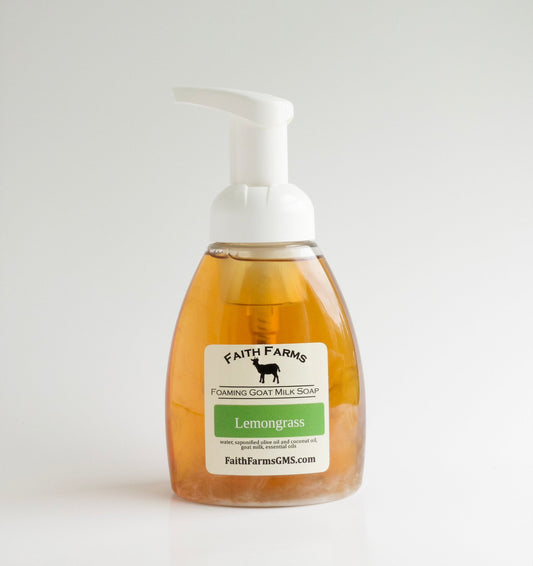 Lemongrass Foaming Goat Milk Hand Soap - Faith Farms Goat Milk Soap