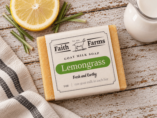 Lemongrass Goat Milk Soap - Faith Farms Goat Milk Soap