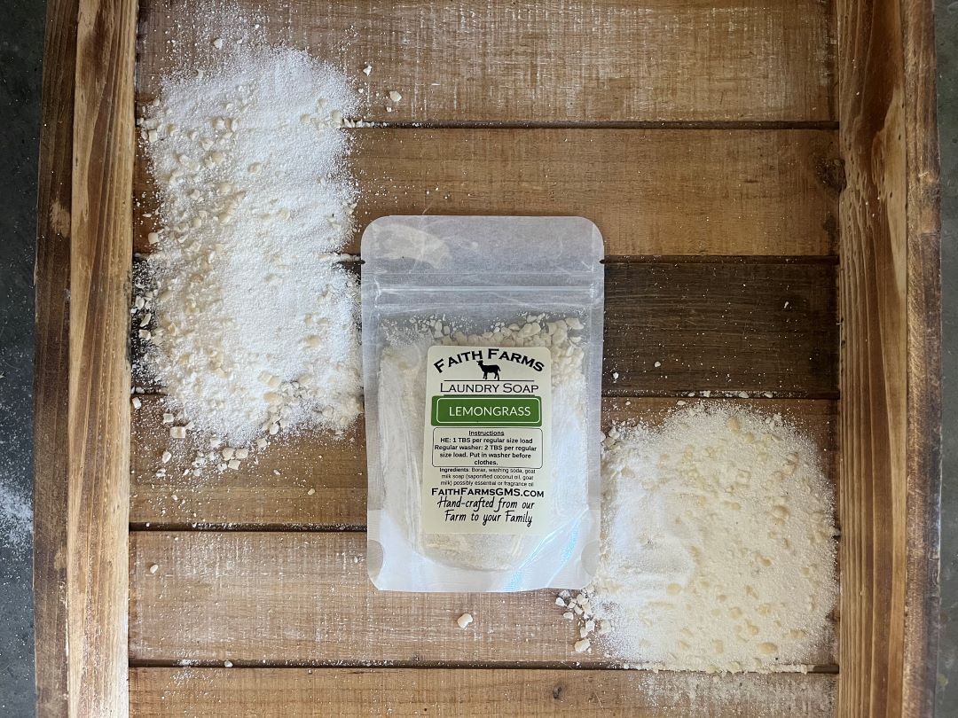 Lemongrass Laundry Soap - Faith Farms Goat Milk Soap