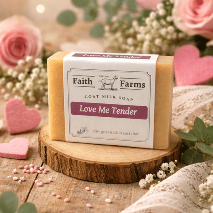 Love Me Tender Goat Milk Soap - Faith Farms Goat Milk Soap