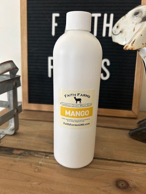 Mango Foaming Goat Milk Hand Soap - Faith Farms Goat Milk Soap