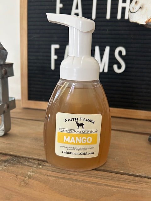 Mango Foaming Goat Milk Hand Soap - Faith Farms Goat Milk Soap