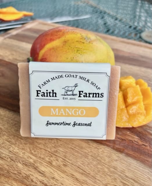 Mango Goat Milk Soap - Faith Farms Goat Milk Soap